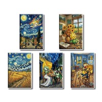 Nouvelles cartes à collectionner Comic Eif Baby Party Favor Mystery Blind Boxes Ink Geometric Spectrum Art Board Pokemoned Booster Box