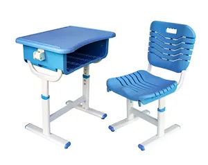 ABS Plastic School Furniture Classroom Table And Chair Set For Primary Students