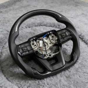 Volante Personalizado de Fibra de Carbono Compatible con <span class=keywords><strong>Toyota</strong></span> Land Cruiser <span class=keywords><strong>GR</strong></span> Prado LC250 LC300 Cruiser Hilux Fortuner Prado120 150 - Product Image 3