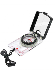 Boussole d'orientation <span class=keywords><strong>LED</strong></span> avec inclinomètre à déclinaison réglable, miroir de visée lumineux, pointeur à plaque de base, étanche pour la randonnée - Product Image 5