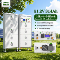 Batterie solaire LiFePO4 haute tension 57-241 kWh 280 Ah 314 Ah Système de stockage d'énergie pour projets solaires commerciaux