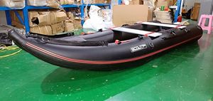 Tùy chỉnh <span class=keywords><strong>Inflatable</strong></span> PVC xuồng Kayak sông thuyền với airmat tầng 365cm - Product Image 3