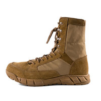 Chaussures Tactiques, Bottes du Désert en Cuir Velours Marron avec Fermeture Éclair