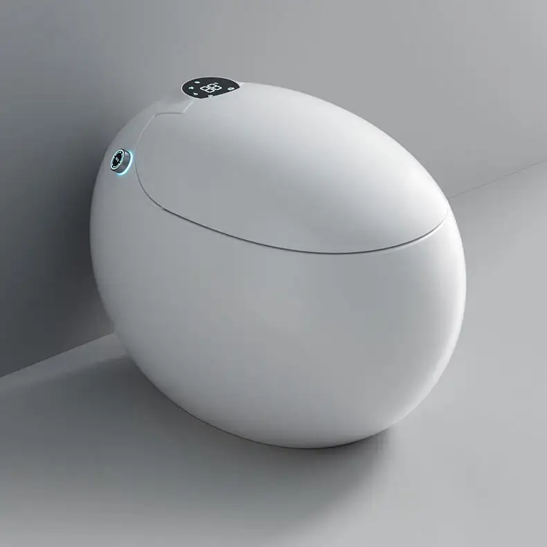 2022 NEW release sanitary ware bath set one piece smart wc egg shape auto intelligent toilet with woman bidet automatic flush