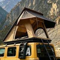 Carpa de Techo Triangular Impermeable para 2 Personas, de Aluminio Rígido, con Tela Oxford, para las 4 Estaciones