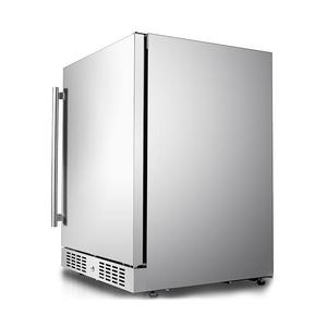 Réfrigérateur à boissons électrique haut de gamme NUELEAD pour hôtel, en acier inoxydable avec porte en verre, R600A, 130-140L - Product Image 3