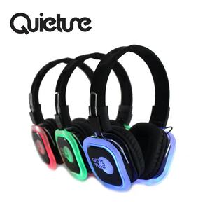 F39 Fábrica Personalizar 500M Levou Tranquila 2 Festa Dj Estéreo Sem Fio dobrável atacado ou 3 Canal Auscultadores Discoteca Silenciosa - Product Image 1