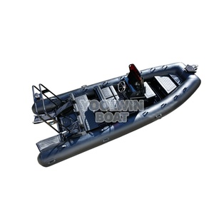 Bote RIB <span class=keywords><strong>de</strong></span> 5.8m, Orca Negra, Hypalon, para Recreo y Navegación, Casco <span class=keywords><strong>de</strong></span> Aluminio Ligero en V Profunda, en <span class=keywords><strong>Venta</strong></span> - Product Image 3
