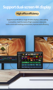 Nylon bện Sản phẩm mới usb4 Loại C Cáp hỗ trợ HD 8K @ 60Hz Gen3 USB C để USB C Cáp PD 100W 5A nhanh chóng sạc cho MacBook - Product Image 3