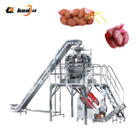 Sus 304 Fruit- en groentewas-, droog-, sorteer- en verpakkingslijn met gaaszakken, capaciteit 1000-5000 kg/uur