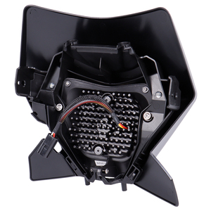 Phare LED pour moto tout-terrain Enduro avec <span class=keywords><strong>abat</strong></span>-<span class=keywords><strong>jour</strong></span> noir pour KTM EXC-F XC-W XCF-W Six Days CHAMPION EDITION 2024-2025 Phare LED - Product Image 2