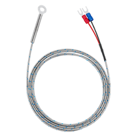 Sonde thermocouple de type K avec fil en silicone et borne annulaire, disponible en version OEM