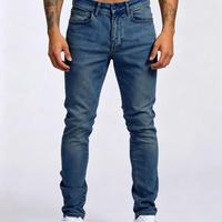 Jeans fuselés déchirés pour hommes, coupe slim, prix réduit