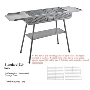 <span class=keywords><strong>Barbecue</strong></span> pliable en métal pour l'extérieur avec étagère en fonte <span class=keywords><strong>Valise</strong></span> pour usage domestique - Product Image 5