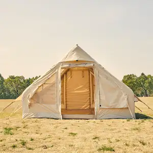 户外全自动棉帐篷充气帐篷野外便携式旅行3-4人野营徒步帐篷