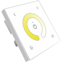 Controlador de Temperatura de Color con Panel Táctil de 2 Canales REL Power CCT-TM07-2CH, 220V 15A IP21, Interruptor de Luz Inteligente para el Hogar