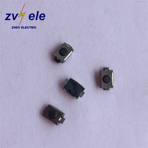 Interrupteur Tactile SMD à 2 Broches, Emballage en Bobine, Bouton Rond Noir, Normalement Ouvert (NO), Sans Tactile - Product Image 4