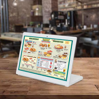 Menu numérique LCD tactile plein écran de 21.5 pouces pour la publicité de magasin de détail et d'ascenseur pour les présentoirs de table et de comptoir