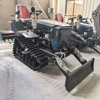 Mini-tracteur à chenilles polyvalent pour fermes, jardins et vergers avec rotoculteur, motoculteur agricole, prix du tracteur diesel