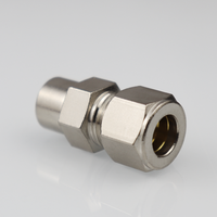 QIHONG G1/8 Raccord de tuyau de pulvérisation FOGGER en laiton argenté haute pression 200 bars 9,52 mm pour système de brumisation 1/4 pouce pour refroidissement extérieur