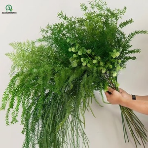 Plantes artificielles en feuilles de <span class=keywords><strong>romarin</strong></span>, longues tiges, branche de <span class=keywords><strong>plante</strong></span> en plastique, fleurs vertes pour la décoration de mariage, de la Saint-Valentin et autres occasions. - Product Image 2