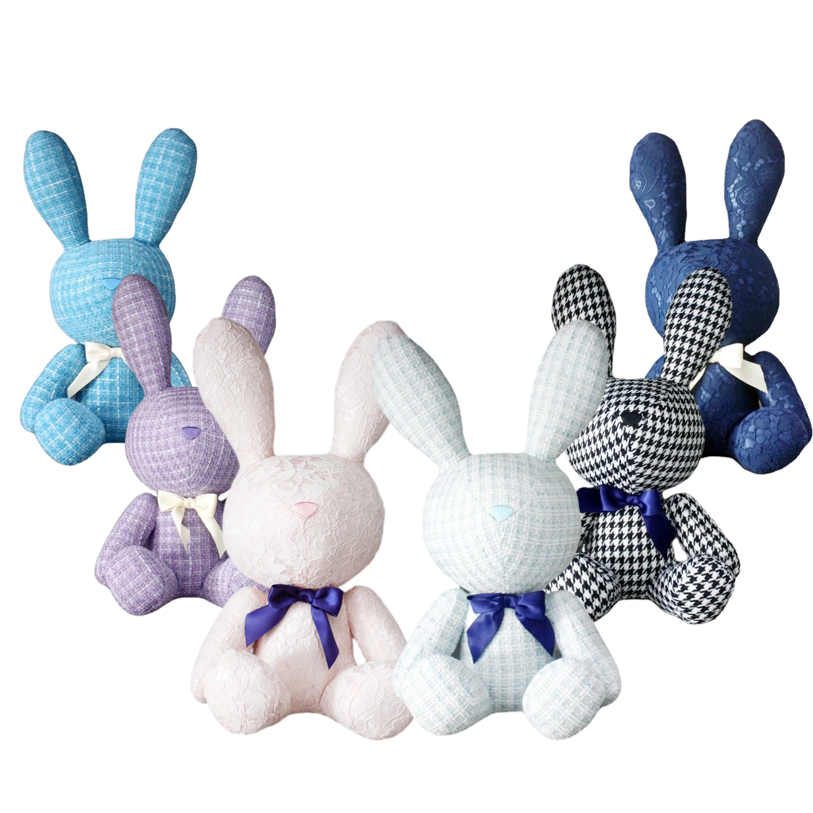 Oem ODM Nhà cung cấp búp bê sang trọng trẻ em sang trọng của đồ chơi mềm Bunny Thú nhồi bông ngô bông thỏ tùy chỉnh đồ chơi sang trọng Sản xuất