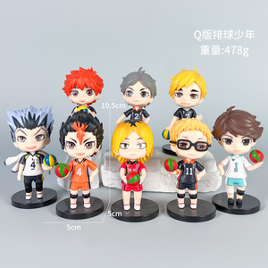 8 Figuras de <span class=keywords><strong>Anime</strong></span> con Temática de Voleibol, Incluyendo Figuras Coleccionables de la Serie Q en Caja Sorpresa y Artículos de Exhibición - Product Image 6