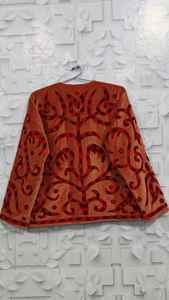 Chaqueta de terciopelo Suzani larga estilo vintage, elegante y casual para mujer, abrigo de invierno bordado a mano, cárdigan acogedor, vestido playero. - Product Image 2