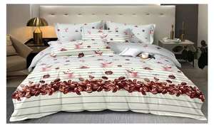 Set di Biancheria da Letto Moderno 4 Pezzi per Tutte le Stagioni, Copripiumino Trapuntato Personalizzato, Morbido e Caldo, 200TC Imbottitura in Poliestere/Cotone - Product Image 3