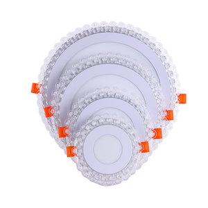 Nhà Máy Giá 3 + 3 Wát thời trang màu sắc đôi 110V 220V lõm gắn LED bảng điều chỉnh ánh sáng vòng Trần Bảng điều chỉnh ánh sáng - Product Image 6