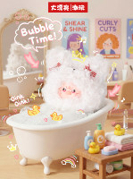 BB3 Big Piggy Hair Salon Plush Blind Box 8Pcs Full Set Cute Fluffy Pig Vinyl Doll Keychain Bag Charm Collectible Mystery Box