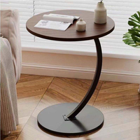 Table d'appoint moderne en acier inoxydable pour salon et chambre à coucher, table basse polyvalente avec hauteur réglable et design pliable