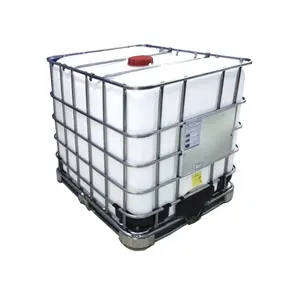Tanques de agua de plástico cuadrados, contenedor de acero Hdpe IBC de 1000L, 1 tonelada, para transporte y almacenamiento de líquidos a granel o químicos