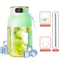 1200ml 10-blads roestvrijstalen automatische blender met multifunctioneel LED-display, draadloos oplaadbaar ontwerp, voor fruit en groenten