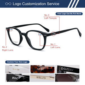 Monture de lunettes optiques en bio-acétate de haute qualité, design carré à coins arrondis, fabricant de lunettes à marque privée - Product Image 2