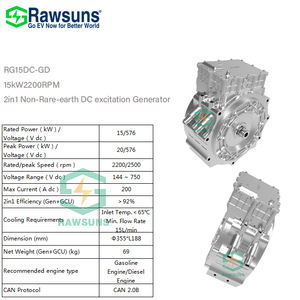 Motori elettrici 15KW generatore a corrente continua 576V nuovo prodotto alta affidabilità nel motore a benzina/motore Diesel - Product Image 1