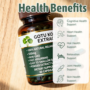 OEM Gotu Kola Kapsülleri Yetişkinler İçin Kalp Sağlığı İçin Gotu Kola 1000mg - Product Image 2