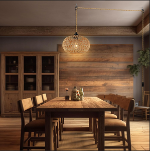 Ferme tissé rotin suspension <span class=keywords><strong>lampe</strong></span> Vintage moderne papier corde lustre brancher sur <span class=keywords><strong>prise</strong></span> <span class=keywords><strong>murale</strong></span> pendentif luminaire - Product Image 3