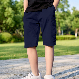 ODM Wholesale <b>Men's</b> 100% Cotton Woven Mid Elastic Board Shorts Quick Dry Breathable Lightweight Beach Swim <b>Trunks</b> Summer Casual - Product Image 1