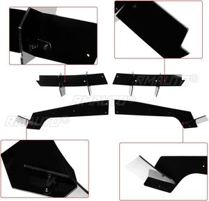 For Ford Mustang 2018-2021 Rear Bumper Lip Diffuser Side Valance <b>Apron</b> Glossy <b>Black</b> - Product Image 3