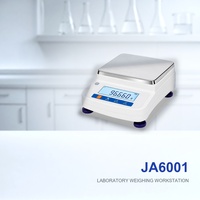 Balance analytique de 600 g pour l'analyse du ciment, de la céramique et des polymères, résolution de 0,1 g, écran de protection en verre, JA6001