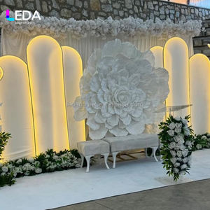 LEDA - Soporte de tela de alta calidad para decoración de escenarios de fiesta, fondo cuadrado con luz LED, arco de boda - Product Image 2