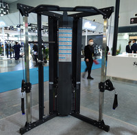 Équipement de musculation commercial, système de poulie double réglable, entraîneur fonctionnel, entraîneur de musculation intégré, station multi-usages, croisement de câbles