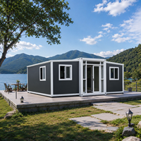 Solution d'hébergement touristique : Maison conteneur modulaire préfabriquée extensible à structure galvanisée, facilement déplaçable