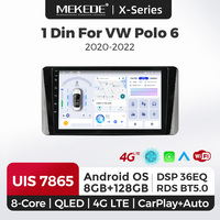 MEKEDE X10 X20 X30 X40 UIS7865 8+128G QLED AKM DSP Sans fil Car-Play Android Auto 1 Din pour Volkswagen Polo 6 2020-2022