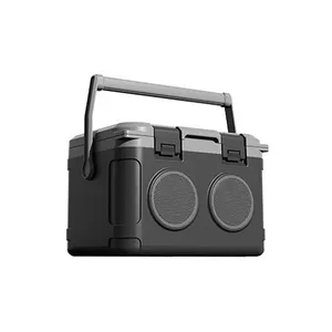 21L extérieur multi-fonction Camping Bluetooth boîte d'isolation Portable dur refroidisseur avec poignée nourriture glace boîte isotherme avec haut-parleurs