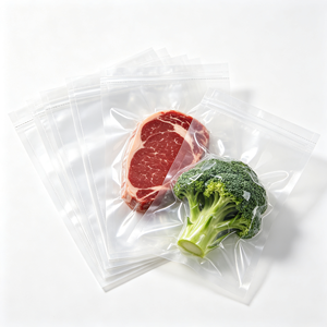 Transparent <b>Vacuum</b> <b>Bag</b> Roll Food Grade PE Packaging Pouch Heat Seal Microwaveable for Meat Cheese Salad - Product Image 1