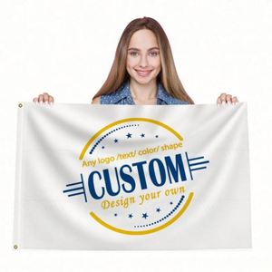 Digital Printing Size Any Design Premium Fabric White Round Logo Outdoor Use Custom Flags, <b>Banners</b> - Product Image 6