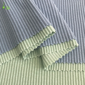 Vente en gros 32 tissus en maille côtelée 250 g/m² 97% coton 3% élasthanne pour robes de filles et chemises de garçons pour maillots de corps - Product Image 2