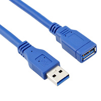 Cable de Extensión USB 3.0 de Cobre, Macho a Hembra, Alta Velocidad, 2m, para Conexión de Ratón, Teclado y Memoria USB